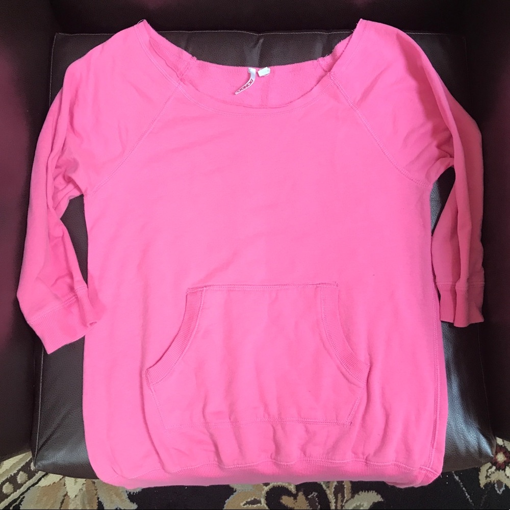 Pink 3/4 sleeve top